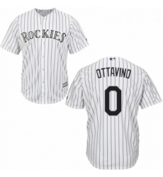 Youth Majestic Colorado Rockies 0 Adam Ottavino Authentic White Home Cool Base MLB Jersey 