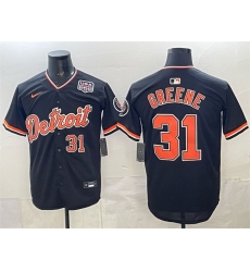 Men Detroit Tigers  31 Riley Greene Navy 2026 Alternate USA 250  Patch Vapor Premier Limited Stitched Baseball Jersey