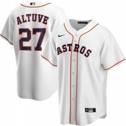 Astros 27 Jose Altuve White 2020 Nike Cool Base Jersey Astros 27 Jose Altuve White 2020 Nike Cool Base Jersey