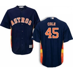 Astros 45 Gerrit Cole Navy Cool Base Jersey Astros 45 Gerrit Cole Navy Cool Base Jersey