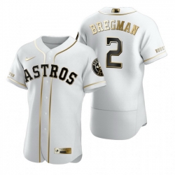 Houston Astros 2 Alex Bregman White Nike Mens Authentic Golden Edition MLB Jersey Houston Astros 2 Alex Bregman White Nike Mens Authentic Golden Edition MLB Jersey