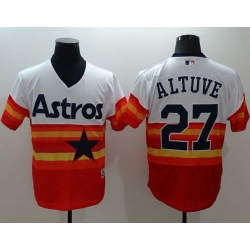 Houston Astros 27 Jose Altuve White Orange Flexbase Authentic Collection Cooperstown Stitched MLB Jersey Houston Astros 27 Jose Altuve White Orange Flexbase Authentic Collection Cooperstown Stitched MLB Jersey