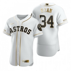 Houston Astros 34 Nolan Ryan White Nike Mens Authentic Golden Edition MLB Jersey Houston Astros 34 Nolan Ryan White Nike Mens Authentic Golden Edition MLB Jersey