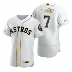 Houston Astros 7 Craig Biggio White Nike Mens Authentic Golden Edition MLB Jersey Houston Astros 7 Craig Biggio White Nike Mens Authentic Golden Edition MLB Jersey