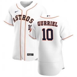 Men Houston Astros 10 Yuli Gurriel Men Nike White Home 2020 Flex Base Player MLB Jersey Men Houston Astros 10 Yuli Gurriel Men Nike White Home 2020 Flex Base Player MLB Jersey