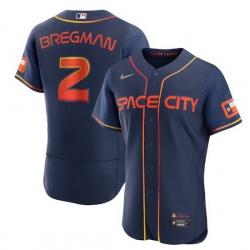 Men Houston Astros 2 Alex Bregman 2022 Navy City Connect Flex Base Stitched Baseball jersey Men Houston Astros 2 Alex Bregman 2022 Navy City Connect Flex Base Stitched Baseball jersey