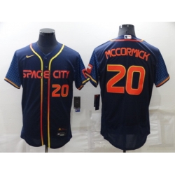 Men Houston Astros 20 Chas McCormick 2022 Navy City Connect Flex Base Stitched Baseball Jerse Men Houston Astros 20 Chas McCormick 2022 Navy City Connect Flex Base Stitched Baseball Jerse
