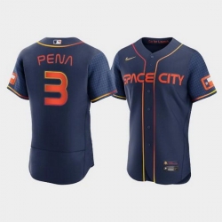 Men Houston Astros 3 Jeremy Pena 2022 Navy City Connect Flex Base Stitched Baseball jersey Men Houston Astros 3 Jeremy Pena 2022 Navy City Connect Flex Base Stitched Baseball jersey