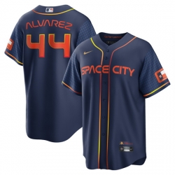 Men Houston Astros 44 Yordan Alvarez 2022 Navy City Connect Cool Base Stitched jersey Men Houston Astros 44 Yordan Alvarez 2022 Navy City Connect Cool Base Stitched jersey
