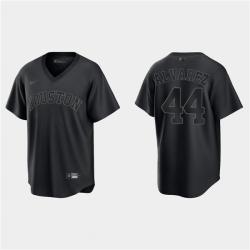 Men Houston Astros 44 Yordan Alvarez Black Pitch Black Fashion Replica Stitched Jersey Men Houston Astros 44 Yordan Alvarez Black Pitch Black Fashion Replica Stitched Jersey
