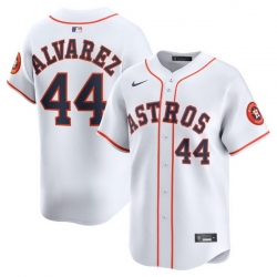 Men Houston Astros 44 Yordan Alvarez Nike White Home Limited Player Jerseys