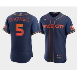 Men Houston Astros 5 Jeff Bagwell 2022 Navy City Connect Flex Base Stitched Baseball Jerse Men Houston Astros 5 Jeff Bagwell 2022 Navy City Connect Flex Base Stitched Baseball Jerse