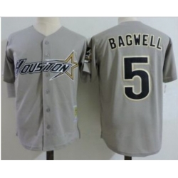 Men Houston Astros 5 Jeff Bagwell Gray  throwback Jersey Men Houston Astros 5 Jeff Bagwell Gray  throwback Jersey
