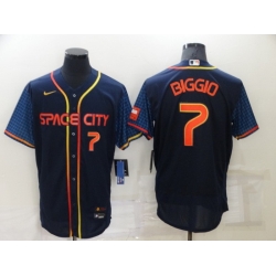 Men Houston Astros 7 Craig Biggio 2022 Navy City Connect Flex Base Stitched Baseball Jerse Men Houston Astros 7 Craig Biggio 2022 Navy City Connect Flex Base Stitched Baseball Jerse
