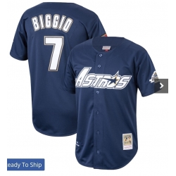 Men Houston Astros 7 Craig Biggio Navy Blue Throwback Stitched MLB Jersey Men Houston Astros 7 Craig Biggio Navy Blue Throwback Stitched MLB Jersey