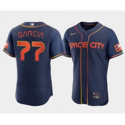 Men Houston Astros 77 Luis Garcia 2022 Navy City Connect Flex Base Stitched Baseball Jerse Men Houston Astros 77 Luis Garcia 2022 Navy City Connect Flex Base Stitched Baseball Jerse