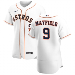 Men Houston Astros 9 Jack Mayfield Men Nike White Home 2020 Flex Base Player MLB Jersey Men Houston Astros 9 Jack Mayfield Men Nike White Home 2020 Flex Base Player MLB Jersey
