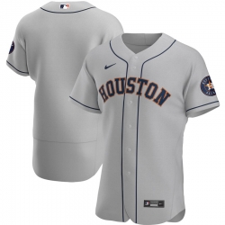 Men Houston Astros Men Nike Gray Road 2020 Flex Base Official Team MLB Jersey Men Houston Astros Men Nike Gray Road 2020 Flex Base Official Team MLB Jersey