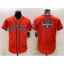 Men Houston Astros Orange 2022 World Series Champions Team Big Logo Flex Base Men Houston Astros Orange 2022 World Series Champions Team Big Logo Flex Base