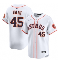 Men Houston Astros Tatsuya Imai #45 White Flex Base Stitched Home Jersey