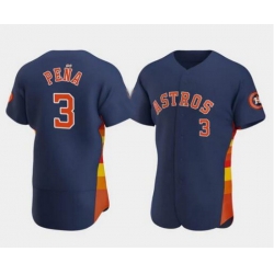 Men New Houston Astros #3 Jeremy Pena Navy Stitched Jersey Men New Houston Astros #3 Jeremy Pena Navy Stitched Jersey