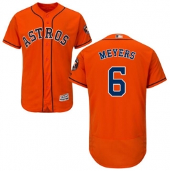 Men Nike Houston Astros Jacob Meyers 6 Orange Flex Base Home Jersey Men Nike Houston Astros Jacob Meyers 6 Orange Flex Base Home Jersey