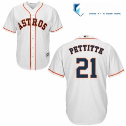 Mens Majestic Houston Astros 21 Andy Pettitte Replica White Home Cool Base MLB Jersey Mens Majestic Houston Astros 21 Andy Pettitte Replica White Home Cool Base MLB Jersey