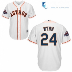 Mens Majestic Houston Astros 24 Jimmy Wynn Replica White Home 2017 World Series Champions Cool Base MLB Jersey  Mens Majestic Houston Astros 24 Jimmy Wynn Replica White Home 2017 World Series Champions Cool Base MLB Jersey