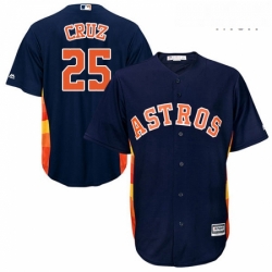 Mens Majestic Houston Astros 25 Jose Cruz Jr Replica Navy Blue Alternate Cool Base MLB Jersey Mens Majestic Houston Astros 25 Jose Cruz Jr Replica Navy Blue Alternate Cool Base MLB Jersey