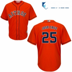 Mens Majestic Houston Astros 25 Jose Cruz Jr Replica Orange Alternate Cool Base MLB Jersey Mens Majestic Houston Astros 25 Jose Cruz Jr Replica Orange Alternate Cool Base MLB Jersey