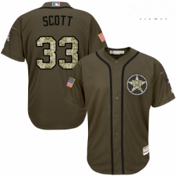 Mens Majestic Houston Astros 33 Mike Scott Authentic Green Salute to Service MLB Jersey Mens Majestic Houston Astros 33 Mike Scott Authentic Green Salute to Service MLB Jersey