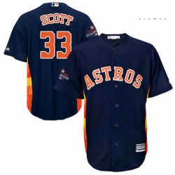Mens Majestic Houston Astros 33 Mike Scott Replica Navy Blue Alternate 2017 World Series Champions Cool Base MLB Jersey Mens Majestic Houston Astros 33 Mike Scott Replica Navy Blue Alternate 2017 World Series Champions Cool Base MLB Jersey