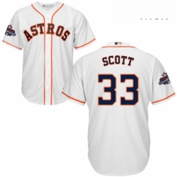 Mens Majestic Houston Astros 33 Mike Scott Replica White Home 2017 World Series Champions Cool Base MLB Jersey Mens Majestic Houston Astros 33 Mike Scott Replica White Home 2017 World Series Champions Cool Base MLB Jersey