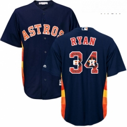 Mens Majestic Houston Astros 34 Nolan Ryan Authentic Navy Blue Team Logo Fashion Cool Base MLB Jersey Mens Majestic Houston Astros 34 Nolan Ryan Authentic Navy Blue Team Logo Fashion Cool Base MLB Jersey