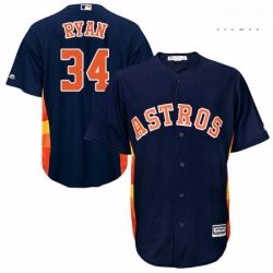 Mens Majestic Houston Astros 34 Nolan Ryan Replica Navy Blue Alternate Cool Base MLB Jersey Mens Majestic Houston Astros 34 Nolan Ryan Replica Navy Blue Alternate Cool Base MLB Jersey