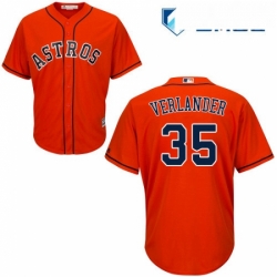 Mens Majestic Houston Astros 35 Justin Verlander Replica Orange Alternate Cool Base MLB Jersey  Mens Majestic Houston Astros 35 Justin Verlander Replica Orange Alternate Cool Base MLB Jersey