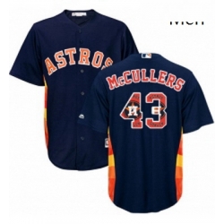 Mens Majestic Houston Astros 43 Lance McCullers Authentic Navy Blue Team Logo Fashion Cool Base MLB Jersey Mens Majestic Houston Astros 43 Lance McCullers Authentic Navy Blue Team Logo Fashion Cool Base MLB Jersey