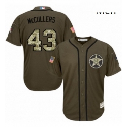 Mens Majestic Houston Astros 43 Lance McCullers Replica Green Salute to Service MLB Jersey Mens Majestic Houston Astros 43 Lance McCullers Replica Green Salute to Service MLB Jersey