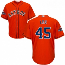 Mens Majestic Houston Astros 45 Carlos Lee Replica Orange Alternate 2017 World Series Champions Cool Base MLB Jersey Mens Majestic Houston Astros 45 Carlos Lee Replica Orange Alternate 2017 World Series Champions Cool Base MLB Jersey