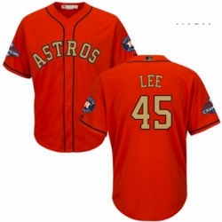 Mens Majestic Houston Astros 45 Carlos Lee Replica Orange Alternate 2018 Gold Program Cool Base MLB Jersey Mens Majestic Houston Astros 45 Carlos Lee Replica Orange Alternate 2018 Gold Program Cool Base MLB Jersey