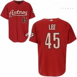 Mens Majestic Houston Astros 45 Carlos Lee Replica Red MLB Jersey Mens Majestic Houston Astros 45 Carlos Lee Replica Red MLB Jersey