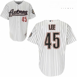 Mens Majestic Houston Astros 45 Carlos Lee Replica White Strip MLB Jersey Mens Majestic Houston Astros 45 Carlos Lee Replica White Strip MLB Jersey