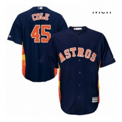 Mens Majestic Houston Astros 45 Gerrit Cole Replica Navy Blue Alternate Cool Base MLB Jersey  Mens Majestic Houston Astros 45 Gerrit Cole Replica Navy Blue Alternate Cool Base MLB Jersey