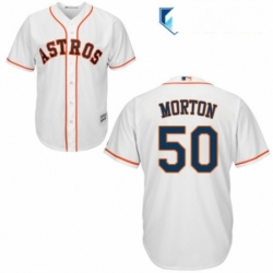 Mens Majestic Houston Astros 50 Charlie Morton Replica White Home Cool Base MLB Jersey  Mens Majestic Houston Astros 50 Charlie Morton Replica White Home Cool Base MLB Jersey