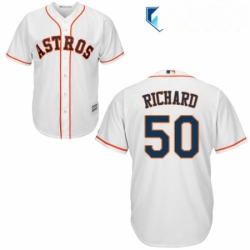 Mens Majestic Houston Astros 50 JR Richard Replica White Home Cool Base MLB Jersey Mens Majestic Houston Astros 50 JR Richard Replica White Home Cool Base MLB Jersey