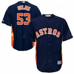 Mens Majestic Houston Astros 53 Ken Giles Replica Navy Blue Alternate Cool Base MLB Jersey  Mens Majestic Houston Astros 53 Ken Giles Replica Navy Blue Alternate Cool Base MLB Jersey