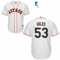 Mens Majestic Houston Astros 53 Ken Giles Replica White Home Cool Base MLB Jersey  Mens Majestic Houston Astros 53 Ken Giles Replica White Home Cool Base MLB Jersey