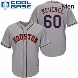 Mens Majestic Houston Astros 60 Dallas Keuchel Replica Grey Road Cool Base MLB Jersey Mens Majestic Houston Astros 60 Dallas Keuchel Replica Grey Road Cool Base MLB Jersey