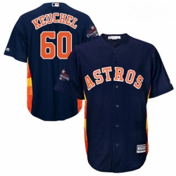 Mens Majestic Houston Astros 60 Dallas Keuchel Replica Navy Blue Alternate 2017 World Series Champions Cool Base MLB Jersey Mens Majestic Houston Astros 60 Dallas Keuchel Replica Navy Blue Alternate 2017 World Series Champions Cool Base MLB Jersey