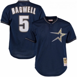 Mens Mitchell and Ness 1997 Houston Astros 5 Jeff Bagwell Replica Navy Blue Throwback MLB Jersey Mens Mitchell and Ness 1997 Houston Astros 5 Jeff Bagwell Replica Navy Blue Throwback MLB Jersey